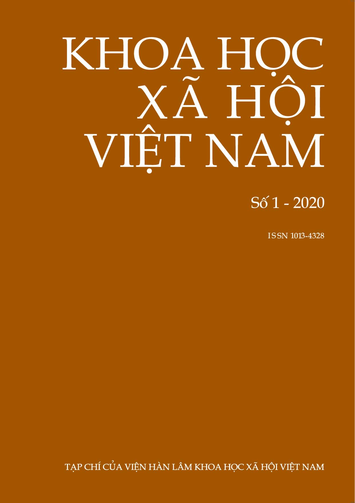 Khoa học xã hội Việt Nam. Số 1 - 2020